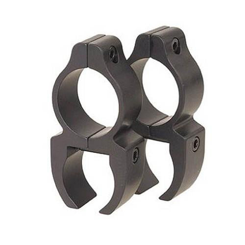 Rifleman .22 Rimfire See-Thru Detachable Ring Mount - 3-8 Inch, 1.61", Matte Black