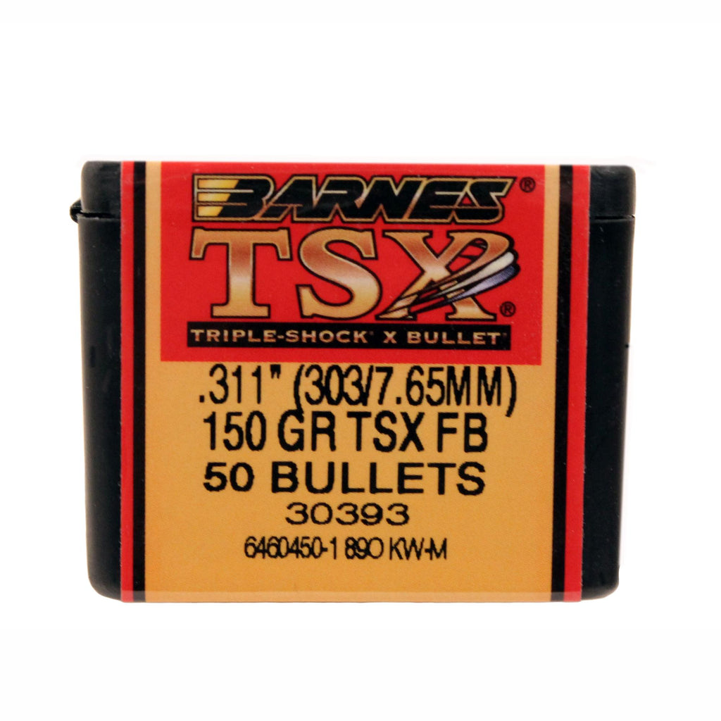 303 Caliber Bullets Triple-Shock X, 150 Grains, Hollow Point Flat Base, Per 50