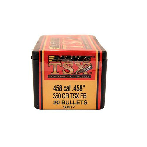 458 Caliber Bullets - Triple-Shock X, 350 Grains, Hollow Point Flat Base Lead-Free, Per 20