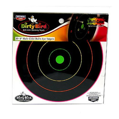 Dirty Bird Multi-Color Target - 8", (Per 20)