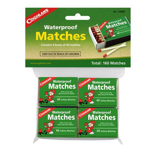 Waterproof Matches, Package of  4