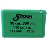 30 Caliber - Pro-Hunter, 110 Grains, Full Metal Jacket, Per 100