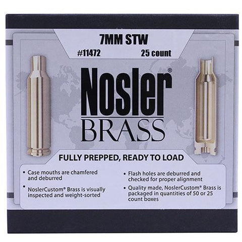 Custom Reloading Brass - 7mm STW, Per 25