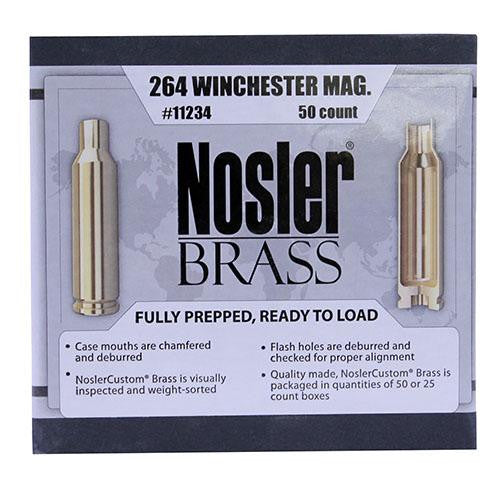 Custom Reloading Brass - 264 Winchester Magnum, Per 50