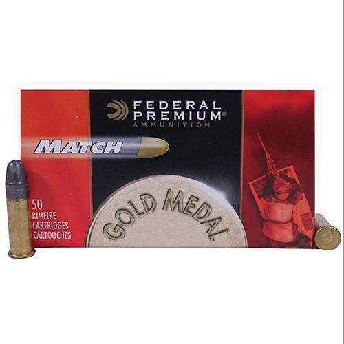 22 Long Rifle - Premium Gold Medal, 40 Grains, Lead Match, Per 50