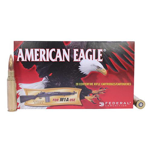 7.62x51mm NATO - American Eagle, 168 Grains, Open Tip Match, Per 20