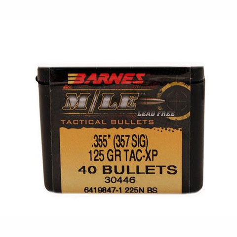 357 Sig TAC-XP Bullets, 125 Grains, Hollow Point Lead-Free, Per 40