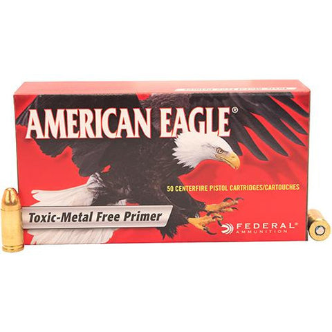 9mm Luger - American Eagle, 124 Grains, Total Metal Jacket, Per 50