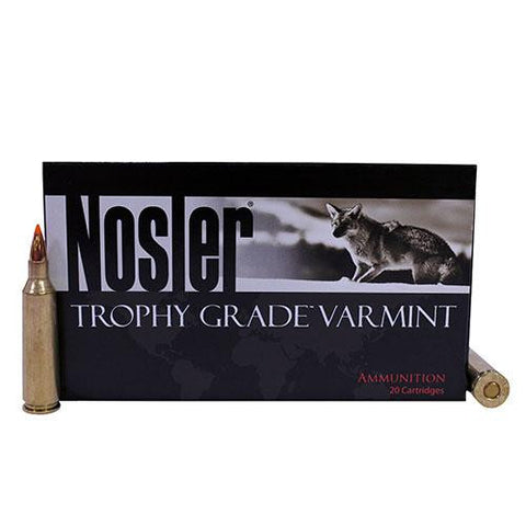 22-250 Remington Ammunition - Trophy Grade, 55 Grains, Ballistic Tip Varmint Spitzer, Pwe 20