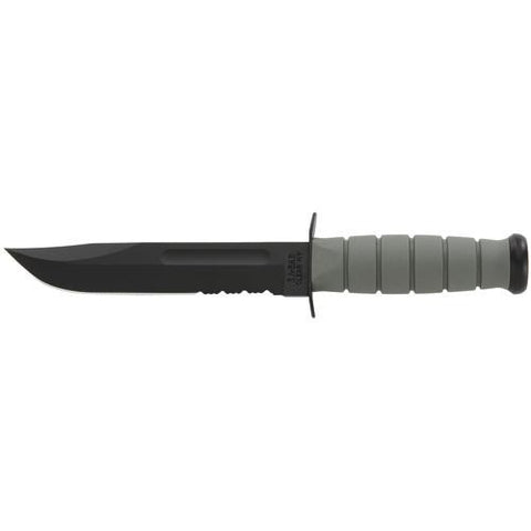 Fighting-Utility Knife, Foliage Green, Serrated Edge, Hard Sheath