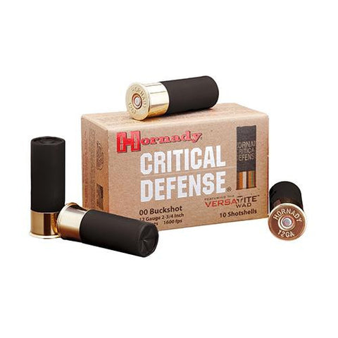 12 Gauge Buckshot - Critical Defense, 2 3-4", 8 Pellets, 00 Buckshot, Per 10