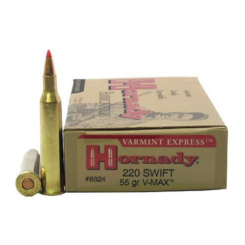 220 Swift Varmint Express - 55 Grain,  V-Max, Per 20