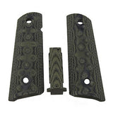 Government G10 Mag Grip Kit, Checkered Flat Mainspring - Olive Drab Green Camo