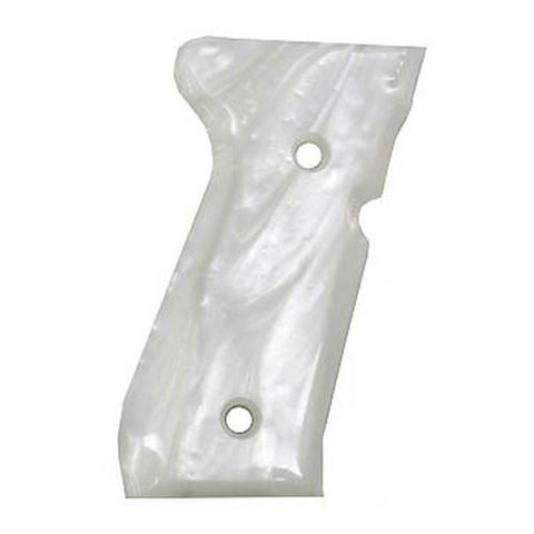 Beretta 92 Polymer Grip Panels - White Pearl