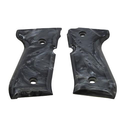 Beretta 92 Polymer Grip Panels - Black Pearl