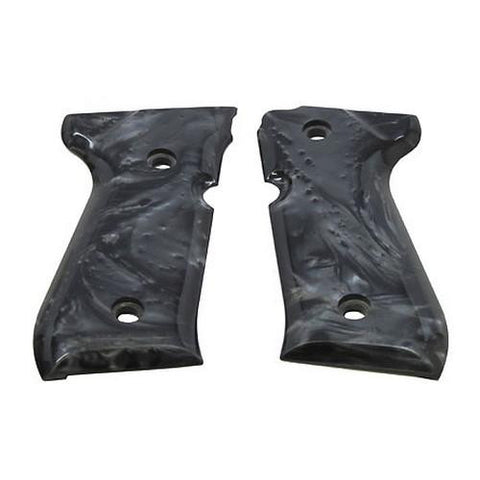 Beretta 92 Polymer Grip Panels - Black Pearl