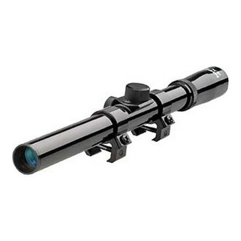 Tasco Rimfire Scope - 4x15mm, Gloss Black, Crosshair Reticle