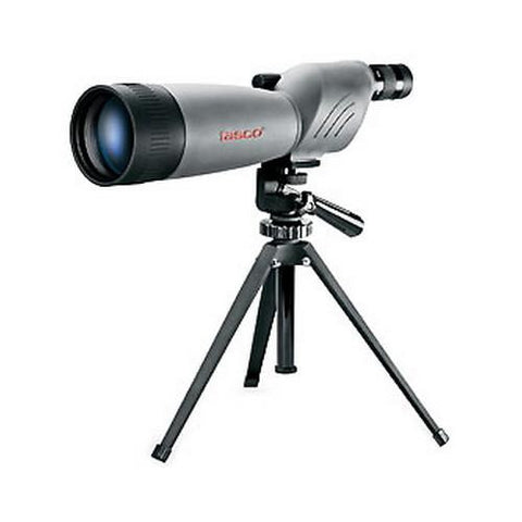 World Class Spotting Scope - 20-60x80mm, Gray-Black Porro Prism, Straight Eyepiece