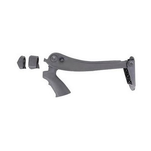 12-20 Gauge Top Folding Stock, Rear Pistol Grip, Black