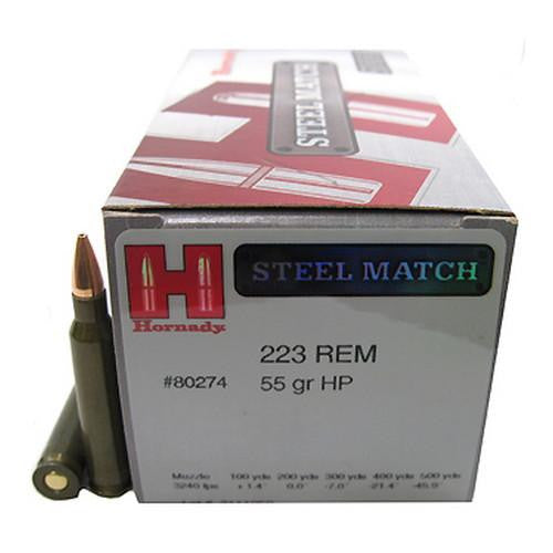 223 Remington - 55 Gr, HP Steel Match-50