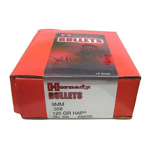 9mm Bullets - .356" 125 Gr, HAP-500