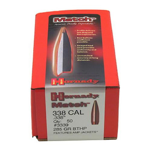 338 Caliber Bullets - .338 285Gr BTHP Match-50