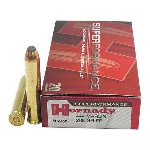 444 Marlin by Hornady - 265gr FP Superformance (Per 20)