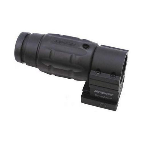 Magnifier 30mm Tube 3x20mm with Twist Mount and Spacer, Matte Black