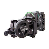 AccuPin Bow Sight - Green Reticle, Right Hand, Black