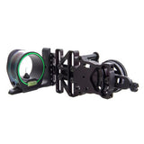 AccuPin Bow Sight - Green Reticle, Right Hand, Black