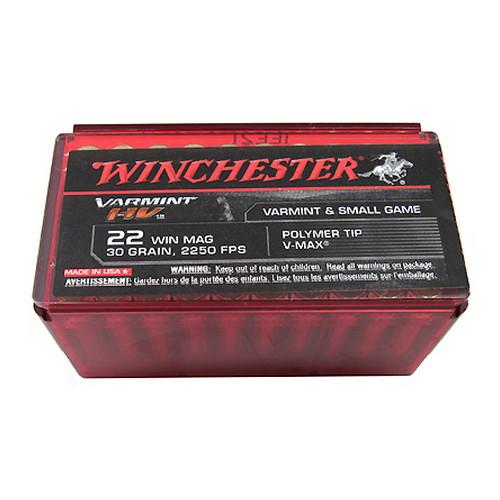 22 Winchester Magnum - Varmint High Velocity, 30 Grains, Hornady V-Max, Per 50