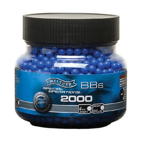 Soft Air BBs - Walther Special Op BB .12g 6mm Blue -2000