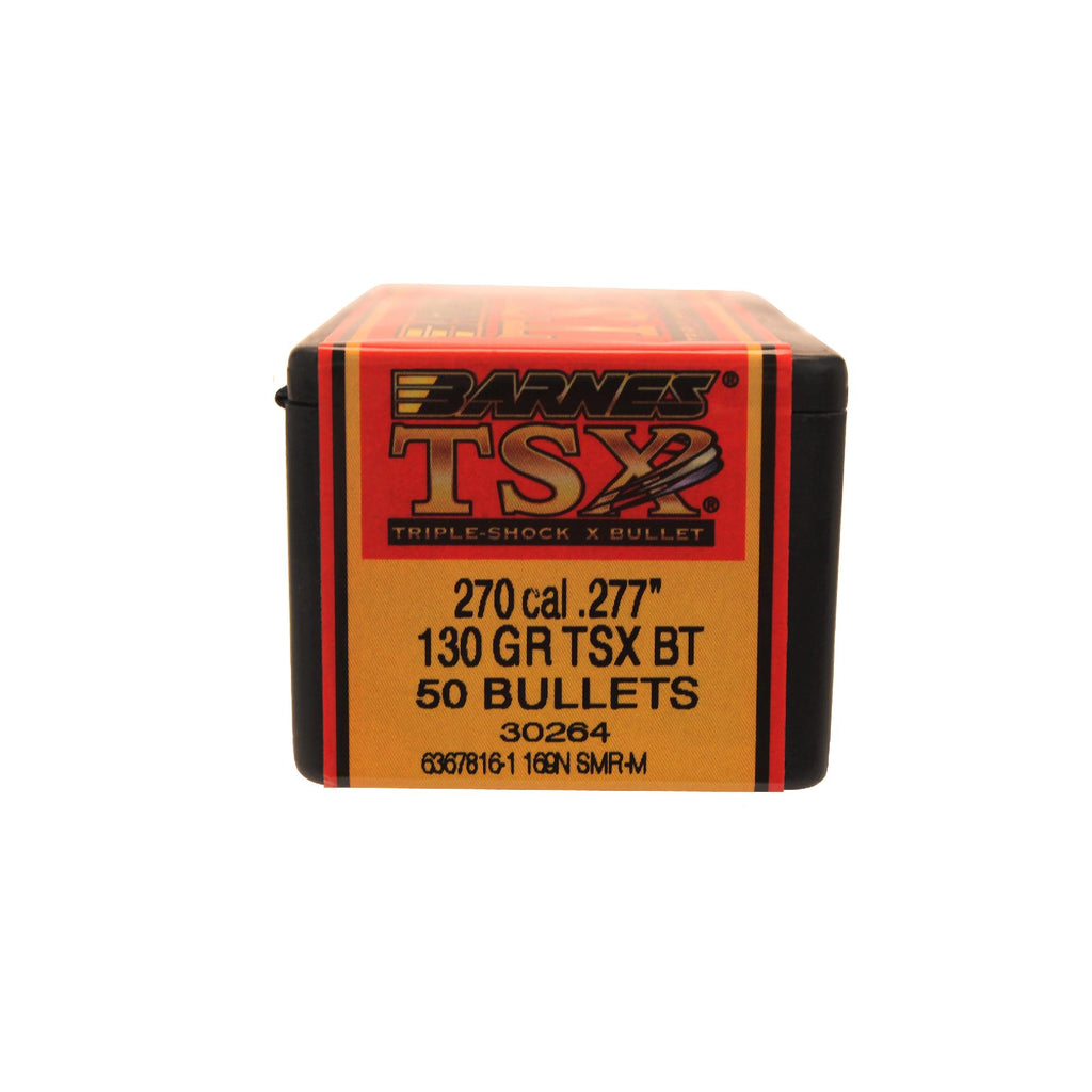 270 Caliber Bullets - Triple-Shock X, 130 Grains, Hollow Point Boat Tail (HPBT) Lead-Free, Per 50