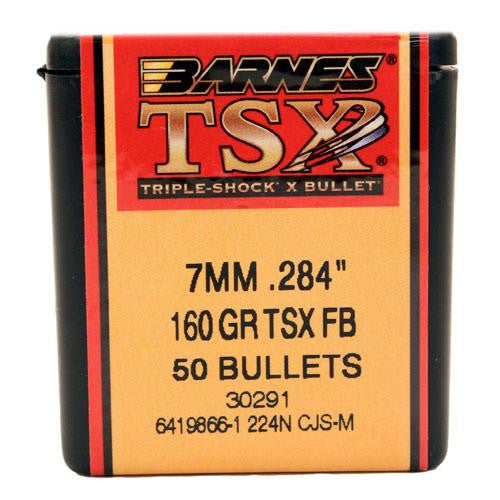 284 Caliber-7mm Bullets - Triple-Shock X, 160 Grains, Hollow Point Flat Base Lead-Free, Per 50