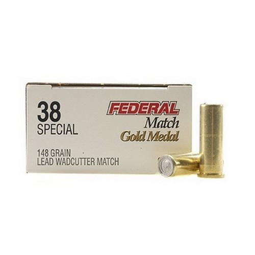 38 Special - Premium Gold Medal Match, 148 Grains, Lead Wadcutter, Per 50