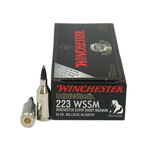 223 Winchester Super Short Magnum - Supreme, 55 Grains, Ballistic Silvertip, Per 20