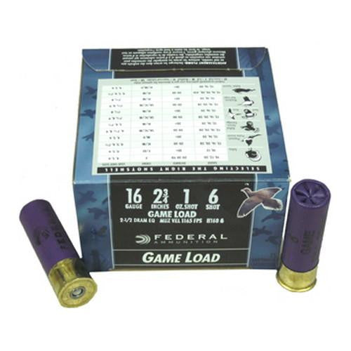 16 Gauge - Game-Shok Game Load, 2 3-4", 1 oz, #6 Lead Shot, Per 25