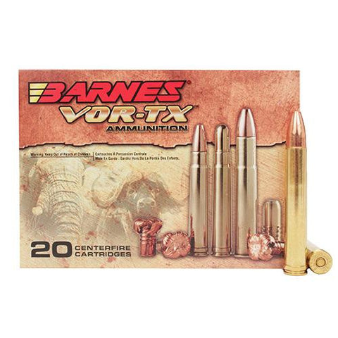 458 Lott VOR-TX Safari Ammunition, 500 Grains, TSX Bullet Flat Base, Per 20