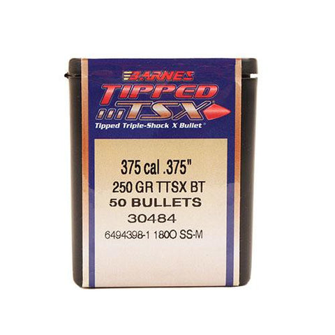 375 Caliber Bullets - Tipped Triple-Shock X, 250 Grains, Spitzer Boat Tail, Per 50