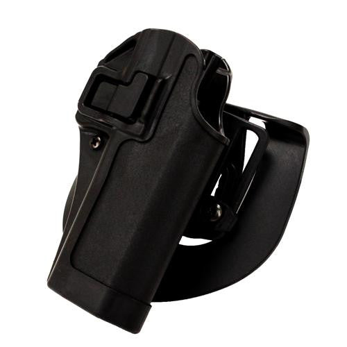 Serpa CQC, Belt & Paddle Holster, Plain Matte Black Finish - Taurus 24-7 OSS, Right Hand