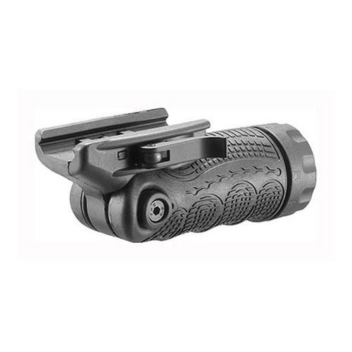 Tactical 7-Position Folding Grip, w-Storage, Black - Quick Release