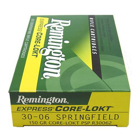 Corelokt Ammunition - 30-06 Springfield, 150 Grains, Pointed Soft Point, Per 20