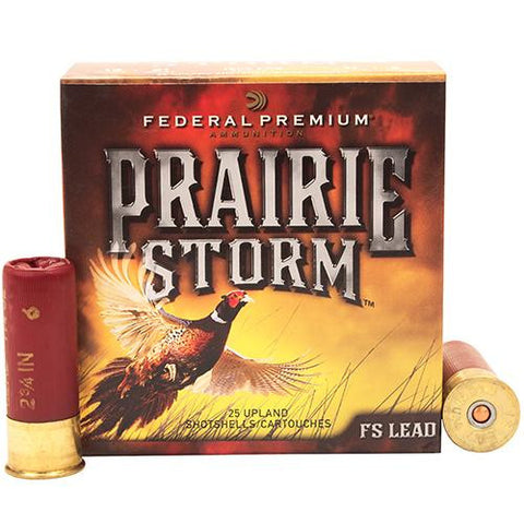 12 Gauge - Prairie Storm, 2 3-4", 1 1-4 oz, #6 Lead Shot, Per 25