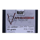 22 Caliber Bullets - Varmageddon, 55 Grains, Tipped Flat Base, Per 100