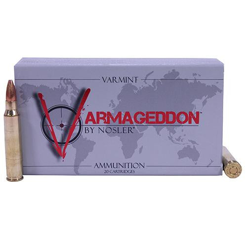 223 Remington Ammunition - Varmageddon, 55 Grains, Hollow Point Flat Base, Per 20