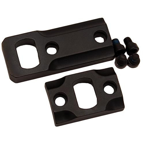 Dual Dovetail 2 Piece Ring and Base Set - Savage 10-110 Round Reciever, 2 Piece, Matte Black