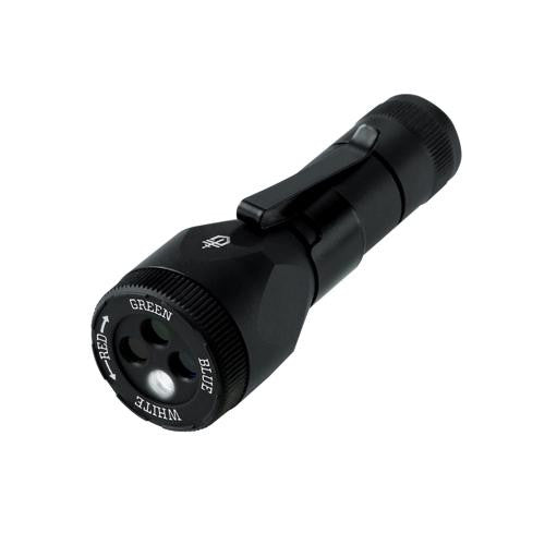 Recon Flashlight LED Black Body Clam