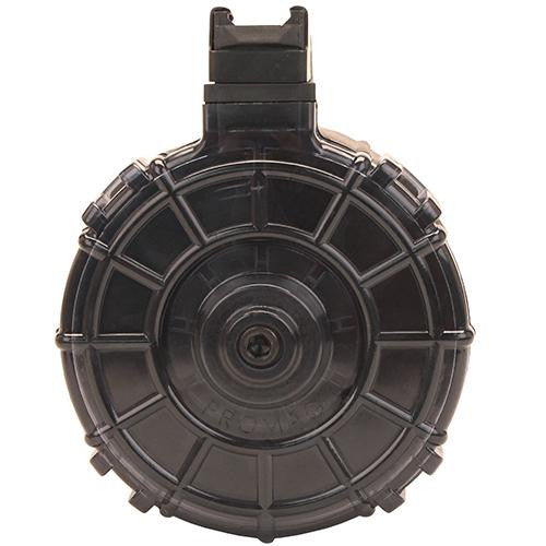 Saiga Polymer Magazine - 12 Gauge, 12 Round Drum, Black