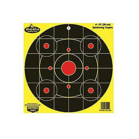 Dirty Bird Chartreuse  Bull's Eye Target - 12", Per 4