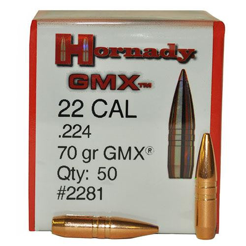 22 Caliber Bullets - (.224) 70 Gr GMX (Per 50)